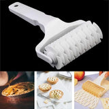 elvesmall Plastic Lattice Roller Cutter Dough Cutter Pie Pizza Cookies Pull Mesh Wheel Knife Baking Pastry Tools Kitchen Accessories