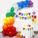 elvesmall 163Pcs Multicolor Balloon Garland Arch Kit Latex Different Size Background Balloon Party Supplies Decoration Colorful Balloons