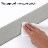 elvesmall 2M 3D Self adhesive Skirting Line Wall Sticker Thickened Anti-collision Decoration Strips Living Room Bedroom Kid's Corner Line