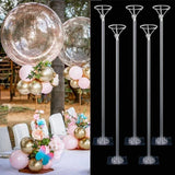 elvesmall 1/3/5pcs Self-stick Base Table Balloon Stand Balloon Stick Balloon Holder Column Wedding Birthday Party Baby Shower Decorations