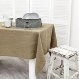 elvesmall 100% Stone-washed Linen Solid Color Table Cover,Natural Fabric Tablecloth,for Kitchen Dining Room Party Holiday Tabletop Decor
