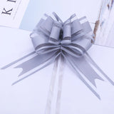 elvesmall 10/20Pcs White Wedding Car Ribbon Pull Bows Knot Gift Wrap Wedding Car Decor Birthday Party Supplies Chairs DIY Home Decoration