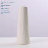 elvesmall  Nordic ins wind vegetarian burning white ceramic vase creative home room wedding decoration arrangement flower vase simple