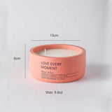 elvesmall Cement Cup Candle Large Scented Candle Matte Glass Nordic Home Decoration Luxury Wedding Living Room Industrial