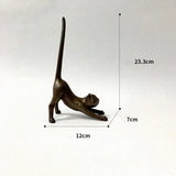 elvesmall  Creative Spoof Paper Holder Statue Cute Funny Decorative Sculpture Resin Figure Butler Shape Tissue Stand Rack Toilet Decoration