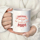 elvesmall  -  1pc 330ml Best Mum Mug Gifts for Mummy Grandma Ceramic Mugs Coffee Cups Desktop Decoration Summer and Winter Drinkware