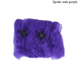 elvesmall Halloween Decorations Artificial Spider Web Stretchy Cobweb Scary Party Halloween Decoration for Bar Haunted House Scene Props