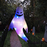 elvesmall Halloween LED Light Hanging Ghost For Halloween Party Home Outdoor Indoor Decoration Large Glowing Spooky Lamp Horror Props 2024