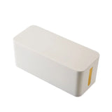 elvesmall Cable Storage Box Power Strip Case Wooden Power Line Wire Management Organizer Anti-Dust Charger Socket Network Line Storage Bin