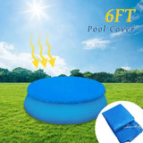 elvesmall Swimming Pool Cover Round Summer Waterproof Pool Tub Dustproof Covers Outdoor Garden PE Film Blanket Accessory Pool Cover