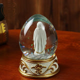 elvesmall Lutheran Crystal Ball Ornaments Religious Desk Room Decoration Gifts Resin Crafts Home Decoration Accessories Feng Shui Lucky