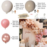 elvesmall Boho Dusty Retro Pink Balloons Garland Arch Kit Bride Wedding Birthday Party Decoration Girls Baby Shower Rose Gold Ballon Chain