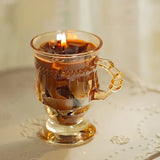 elvesmall Latte Coffee Candles Aesthetic Food Scented Aromatic Candles Home Decoration Flameless Soy Wax Candles In Glass Jars