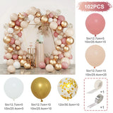 elvesmall Pink Gold Balloon Garland Arch Kit Wedding Birthday Party Decoration Adult Kids Baby Shower Decor Ballon Wedding Supplies