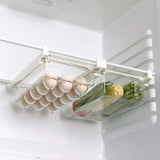 elvesmall Fridge Organizer Fruit Egg Refrigerator Storage Rack Under-shelf Refrigerator Drawer Box Fresh keeping Kitchen Organizer