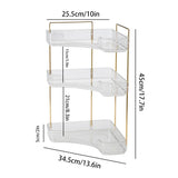 elvesmall Bathroom Storage Shelves Home Kitchen Organizer Rack Cosmetic Skincare Shampoo Lipstick Perfume Tabletop Holder 2 Colors