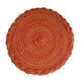 elvesmall 8PCS Decor Table Products Woven PlacematS Heat MATS  Round Tables  Placemats Coasters Party Wedding Home Decoration Props