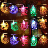 elvesmall EID Mubarak LED String Lights Ramadan Decoration For Home Islamic Muslim Party Decor  Ramadan Kareem Eid Al Adha Gifts