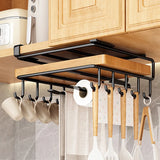elvesmall  Kitchen Under Cabinet Basket Storage Shelf Cutting Board Rack Kitchen Closet Rack Under Desk Cabinet Office Bathroom Organizers