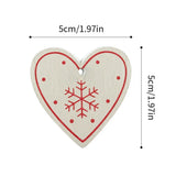 elvesmall  10Pcs/Lot Christmas Wooden Ornaments DIY Xmas Tree Hanging Pendants Decoration For Home New Year Party Decor Supplies