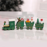 elvesmall  Plastic Train/New Wooden Christmas Ornament Merry Christmas Decoration For Home Xmas Gifts Noel Natal Navidad New Year