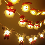 elvesmall Snowman Christmas LED Garland String Light Merry Christmas Decorations For Home  Cristmas Tree Ornament Xmas Navidad Gifts