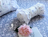 elvesmall  Brand New 100% Cotton Lace Bedding Set Princess Floral Garden Cotton 4pcs Set Ruffle Layers Duvet Cover with Lotus Edge