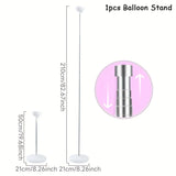 elvesmall 1/2set Metal Telescopic Rod Balloons Stand Balloon Support Column Wedding Birthday Party Decor Kids Baby Shower Ballons Holder