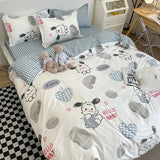 elvesmall  Sweetheart Bedding Set Fashion Tiger Single Double Queen Size Flat Sheet Quilt Duvet Cover Pillowcase Bed Linens Home Textile