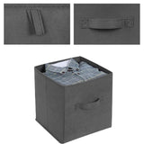 elvesmall Foldable Fabric Storage box Cube Bins Cloth Organizer storage Baskets Folding Nursery Closet Drawer Features Dual Handles