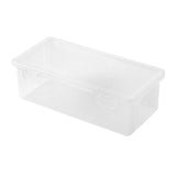 elvesmall Plastic Pencil Box Translucent Pencil Case Large Capacity Pencil Boxes Portable Storage Organizer Box Student Office Supplies
