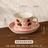 elvesmall  -  200ML European ceramic coffee cup mug premium sense hand-painted cup exquisite afternoon tea latte coffee mug birthday gift mug