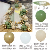 elvesmall Blue Gold Balloon Garland Arch Kit Birthday Party Decor Foil Latex Ballon Wedding Birthday Party Baby Shower Kids Baloon