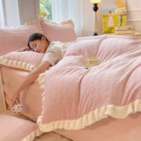 elvesmall lunch break, pure and luxurious 100 pieces of Pima cotton bed sheets, four piece set of all co