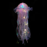 elvesmall  Jellyfish Lamp Holiday Atmosphere Lamp Portable Lantern Purple Jellyfish Night Light Indoor Party Decoration Lighting Night Lamp