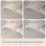 elvesmall  100% pure linen bed sheet set, breathable and durable, suitable for hot sleepers, 4 piece set - 1 sheet, 1 sheet, 2 pillowcases