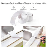 elvesmall 100/200/320cm Bathroom Kitchen Self Adhesive Sealing Tape Shower Sink Bath Caulk Strip Waterproof Wall Sticker Sink Edge Tapes