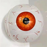elvesmall 3Pcs 22inch Halloween Eyeball Decorations Balloons Scary Plastic Balloon Props Bloodshot Eyeballs Indoor Garden Halloween Decors