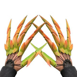 elvesmall  Halloween  Funny Tricky Flexible  Finger Gloves Mechanical Toy Costume Party Ghost Claw Props Hand Articulated Model Kid Adult