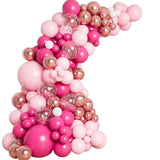 elvesmall Pink Rose Gold Balloons Garland Arch Kit Birthday Party Decor Kids Wedding Birthday Party Supplies Baby Shower Decor Ballon