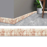 elvesmall 230cm 3D Pattern Sticker Wall Trim Line Skirting Border Decor Self Adhesive wallpaper  Household Waterproof  Wall Border Sticker