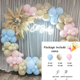 elvesmall 105Pcs Gender Reveal Balloons Arch Kit Baby Shower Decor Pink Blue Balloons Garland Decor Boy Girl 1st Birthday Party Decoration