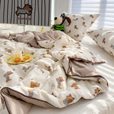 elvesmall New Super Soft Summer Quilt Queen Lightweight Breathable Air Conditioner Comforter Soya Fibre Fill Summer Blanket Single Double