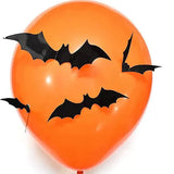 elvesmall 141pcs Spooky Halloween Balloon Arch Garland Kit Black Orange Purple Confetti Eye Ghost Latex Ball Party Classroom Birthday Deco