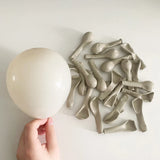 elvesmall 10/20/30pcs Navy Blue Balloons Skin Brown White Sand Latex Balloon Baby Shower Decor Birthday Party Wedding Decoration Supplies