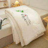 elvesmall  -  Soybean Fiber Filling Spring Summer Autumn Winter Comforter 100% Cotton Fabric Quilting Comforters Grade A Warm Blanket Quilt