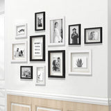 elvesmall 11Pcs Wood Picture Frames For Wall Hanging Photo Frame Wooden Frame For Home Wedding Party Decorations Family Photo Frame Wall
