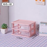 elvesmall Stationery Storage Box Desktop Student Ins Drawer Pen Cabinet Office Tape Hair Accessories Kawaii Sundries Organizer