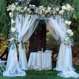 elvesmall  72cm*10m Tulle Roll Fabric Birthday Sheer Crystal Organza Roll Wedding Party Backdrip Hanging Decoration Wedding Chair Sashes