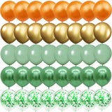 elvesmall 40PCS Green agate green glitter Balloons Gender Reveal Wedding Valentine's Day Baby Shower Birthday Globos Party Decorations